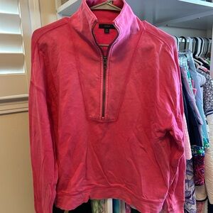 J. Crew Vibrant Pink Zip-Up